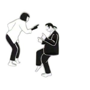 Ultra Rare Pulp Fiction Dancing Enamel Pin | Limited Edition Mia & Vincent Pin